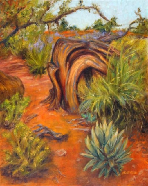 Landscape Oil Painting of Desert 
