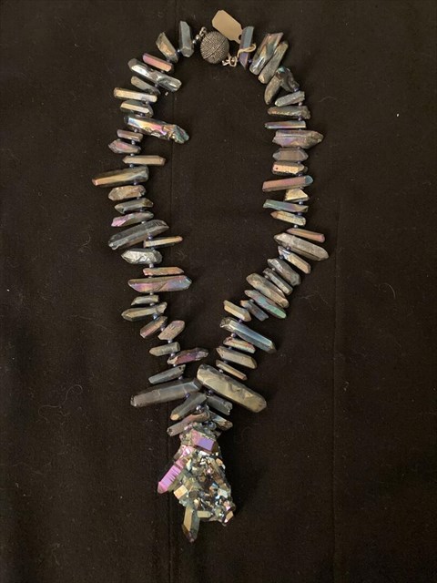 Amythest Tanzinite Necklace